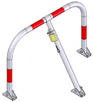 Οικονομική τρίποδη μπάρα parking PARK-BLA